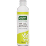 Thursday Plantation Tea Tree Shampoo for Dandruff, a natural remedy for itchy, flaky scalp, infused with pure tea tree oil.