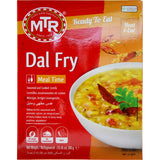 A ready-to-eat MTR Indian Dal Fry featuring lentils and spices, perfect for an authentic Indian meal.