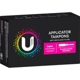 U By Kotex Super Tampons with applicator offer reliable, comfortable protection for light to moderate flow days.