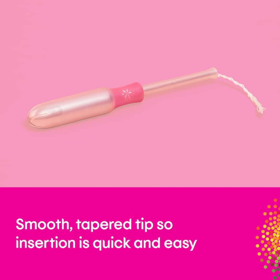 U By Kotex Super Tampons with applicator provide reliable, comfortable protection for light to moderate flow days.