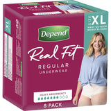 Depend Real Fit Womens Continence Pants Xlarge