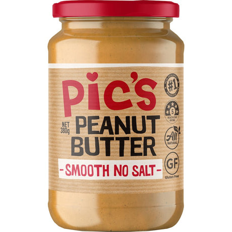 Creamy Pics Really Good Peanut Butter Smooth Unsalted, made from pure roasted hi oleic peanuts, great for clean eating and versatility.