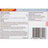 Sudafed PE Cold, Flu & Sinus Remedy tablets for fast, non-drowsy relief of sinus congestion, pain, and cold symptoms.