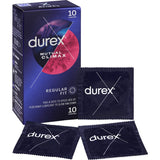 Durex Condoms Mutual Climax: ribbed, dotted, and lubricated for heightened pleasure and lasting intimacy for both partners.