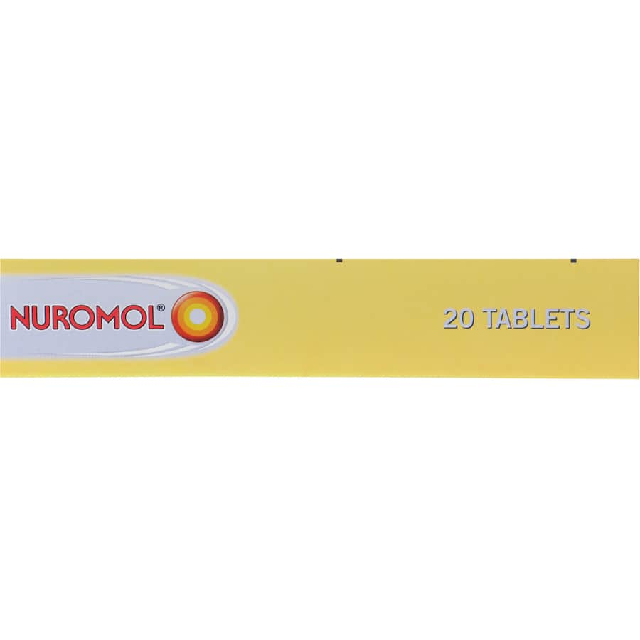 Nuromol Dual Action Tablets offer strong pain relief, combining ibuprofen and paracetamol for effective relief from various pains.