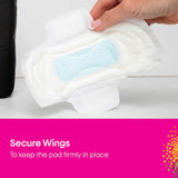 U By Kotex Maxi Pads Super with wings offer maximum comfort and leak protection with a fast-absorbing core and flexible design.