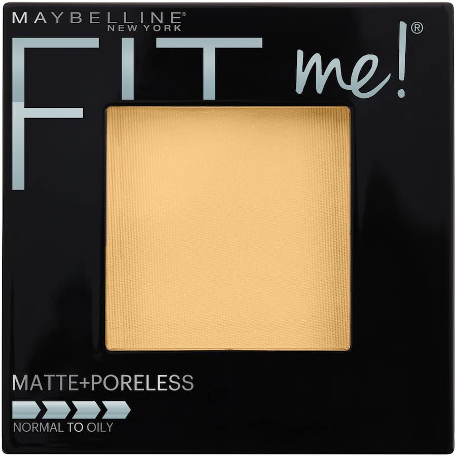 Maybelline Fit Me Pressed Powder in Classic Ivory offers a matte, poreless finish for up to 16 hours, ideal for normal to oily skin.