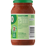 Dolmio Extra Pasta Sauce Bolognese in a glass jar, featuring rich tomato, garlic, and herbs for quick, flavorful meals.