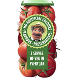 Dolmio Extra Pasta Sauce in a glass jar, featuring aromatic basil and oregano for authentic Italian flavor in quick meals.