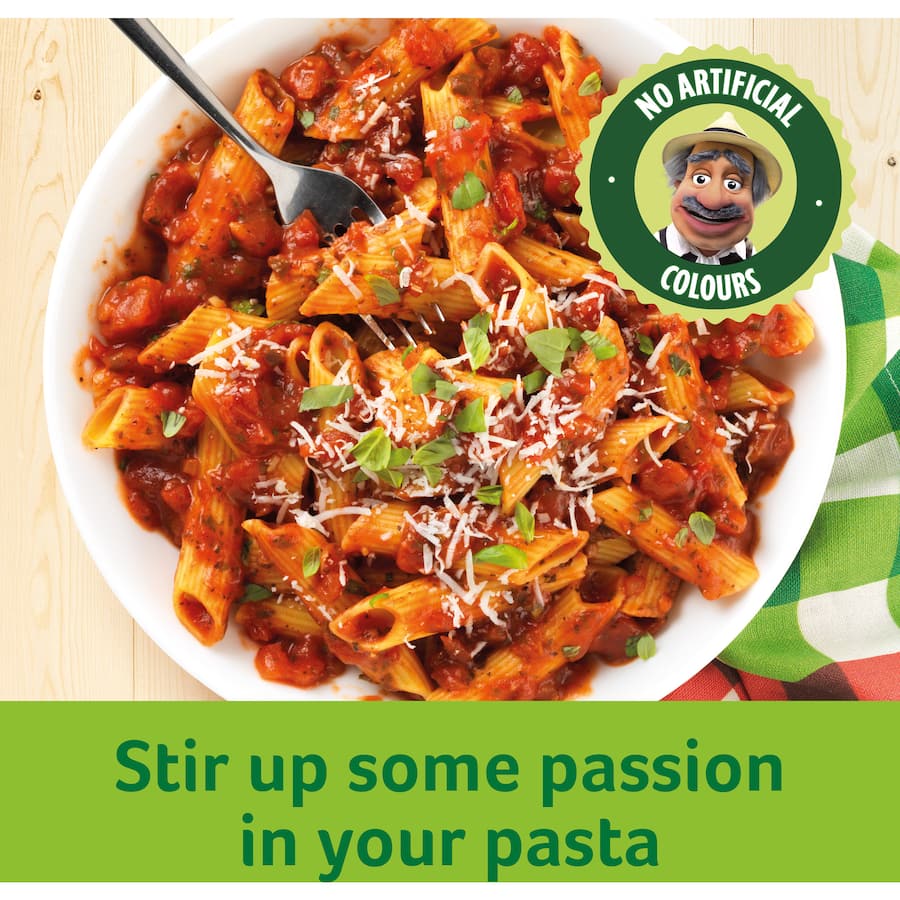 Dolmio Extra Pasta Sauce features a savory blend of tomatoes, onions, and roast garlic, perfect for quick bolognese dinners.