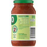 Dolmio Traditional Recipe Pasta Sauce Basil in a glass jar, made with vine-ripened tomatoes and aromatic basil for authentic flavor.