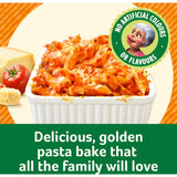 Dolmio Creamy Tomato & Mozzarella Pasta Bake Sauce in a glass jar, perfect for a quick 30-minute family meal.