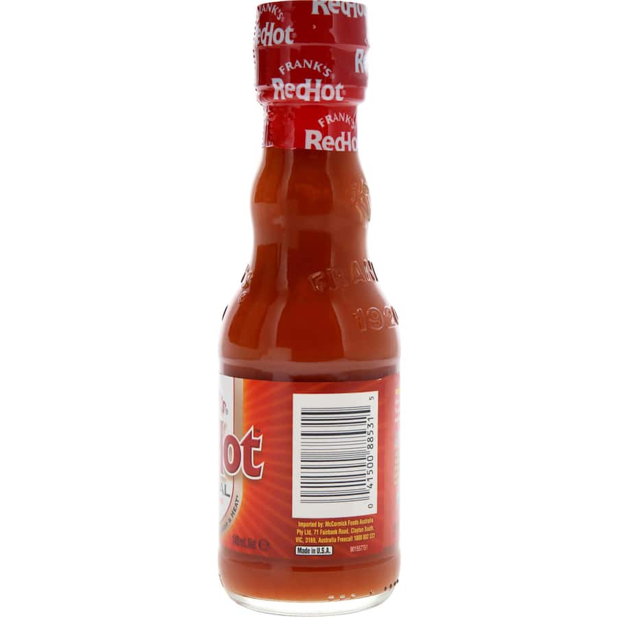 Bottle of Frank's Mexican Original Red Hot Sauce, featuring bold flavors perfect for enhancing tacos, nachos, and marinades.