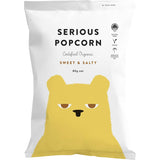 Hand-popped organic popcorn with a perfect sweet and salty blend, gluten-free and high in fiber for guilt-free snacking.