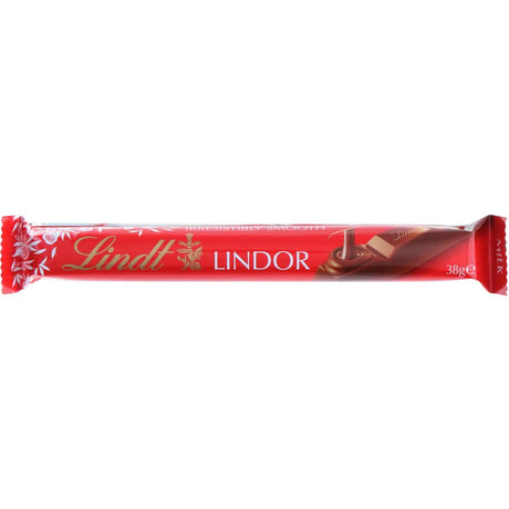 Lindt Lindor Milk Chocolate Bar with smooth melting filling, perfect for indulgence or sharing with loved ones.