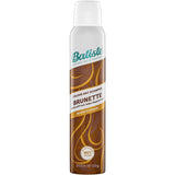 Batiste Dry Shampoo Medium revitalizes brunette hair with no white residue, blending color while removing oil for a fresh, clean look.