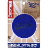 Rimmel Match Perfection Loose Powder: translucent powder for a flawless, shine-free finish that matches all skin tones.