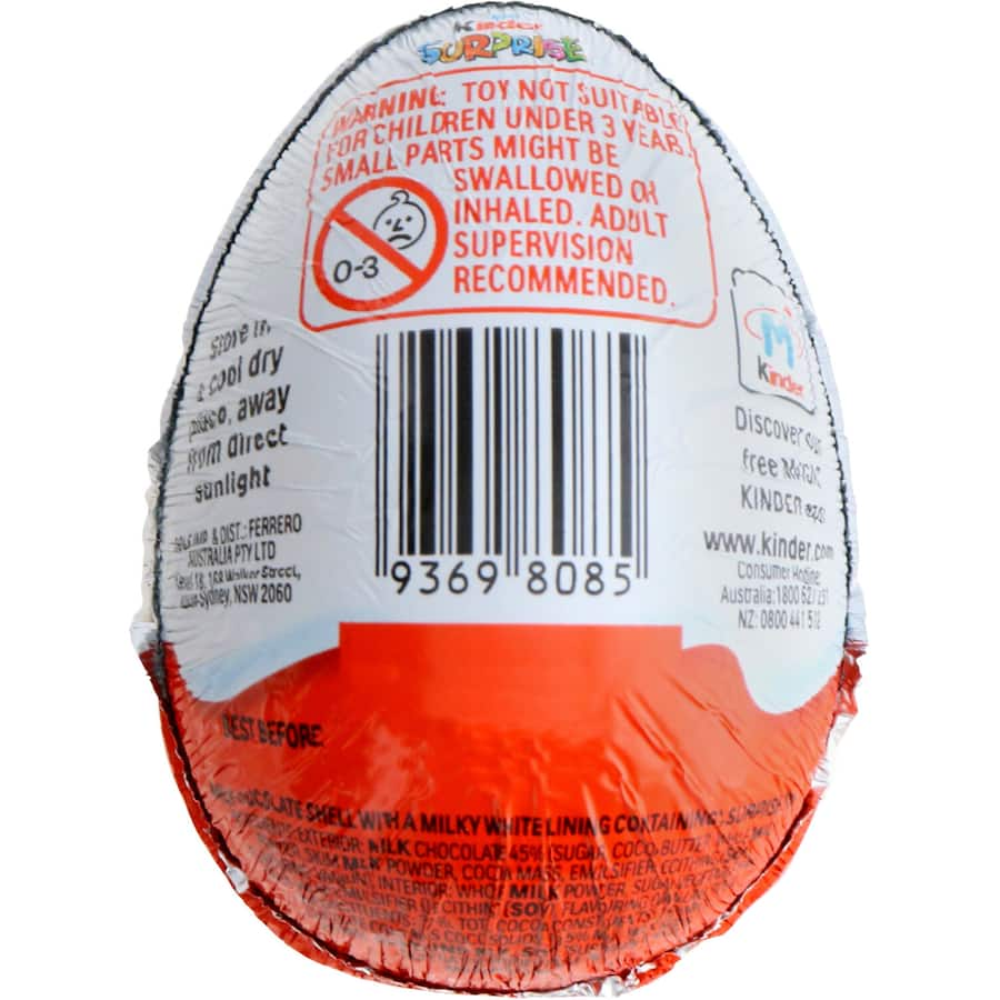 Kinder Chocolate Snack Surprise featuring creamy chocolate and a hidden toy for delightful moments of joy and discovery.