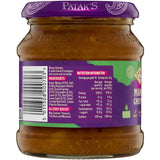 Patak's Chutney Mild Mango jar showcasing sweet mango blend with spices, perfect for dips and enhancing various dishes.