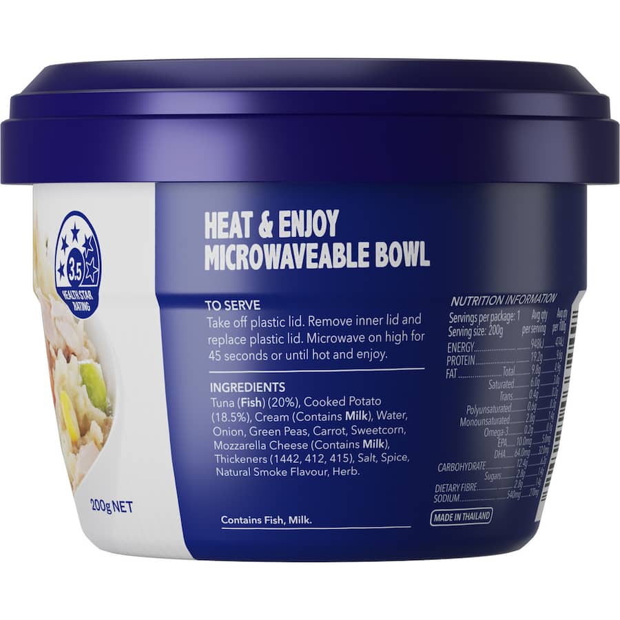 Sealord Heat & Eat Tuna Fish Pie Pottle 200g
