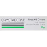 Crystaderm Antiseptic Cream tube, formulated to soothe and heal minor cuts while preventing infections, perfect for daily use.