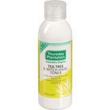 Tea Tree & Witch Hazel Toner for all skin types, removes impurities, tightens pores, alcohol-free, vegan, and cruelty-free.
