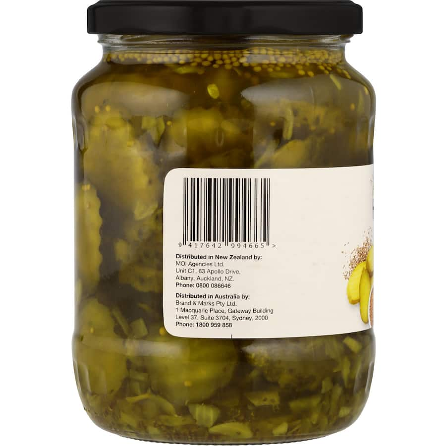 Tangy-sweet crinkle-cut pickles in a glass jar, perfect for sandwiches, snacks, and adding flavor to dishes.