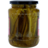 Crunchy Sun Harvest Gherkins Sandwich Stackers, packed in zesty brine with onion, mustard, and celery for tasty sandwiches.