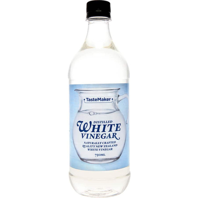 Tastemaker White Vinegar bottle, ideal for cooking, cleaning, and preserving with a pure, crisp flavor and balanced acidity.