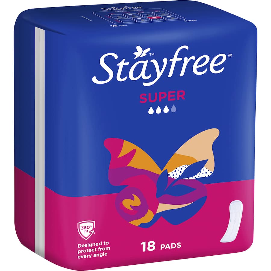 Stayfree Super No Wings Pads offer ultimate comfort, fast absorption, and reliable leak protection for menstrual care.