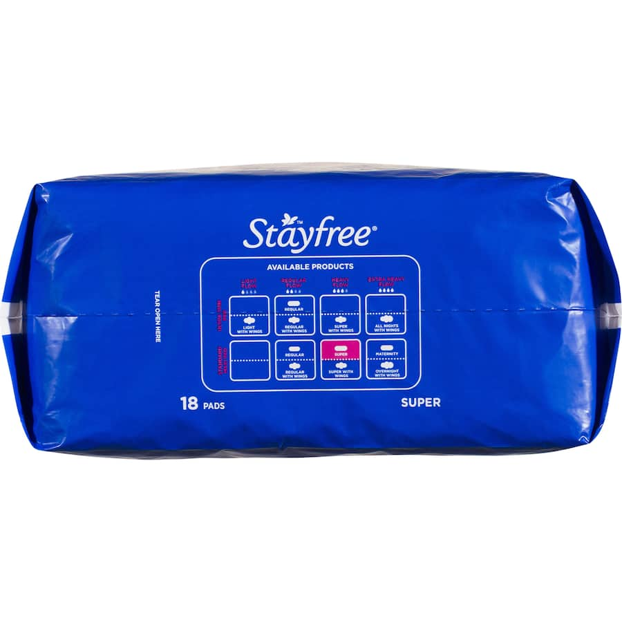 Stayfree Super Pads No Wings offer ultra-absorption, softness, and moisture control for reliable menstrual comfort and protection.