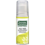 Thursday Plantation Roll On Tea Tree: natural deodorant with pure tea tree oil for long-lasting, chemical-free odour protection.