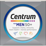Centrum Men 50+ Daily Multivitamin: supports heart, eye health, mental performance, and vitality for men over 50.