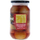 Tangy Sun Harvest Pickled Onions in a jar, perfect for enhancing cheese, sandwiches, and pasta dishes, vegetarian-friendly.