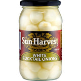 Crisp silverskin pickled onions, perfect for cheese platters, sandwiches, and salads, enhancing cocktails without artificial additives.