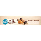 Chewy Tasti Protein Bar in Salted Caramel flavor, offering 10g of protein and gluten-free goodness for a nutritious snack.