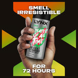 Lynx Africa Antiperspirant Deodorant delivers 72-hour odor protection with a refreshing exotic scent of African spices.