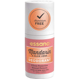 Essano Roll On Natural Deodorant in Mandarin & Aloe Vera for all-day freshness and skin nourishment without harsh chemicals.