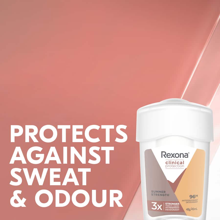 Rexona Women Clinical Protection Antiperspirant Summer Strength Bottle 45mL