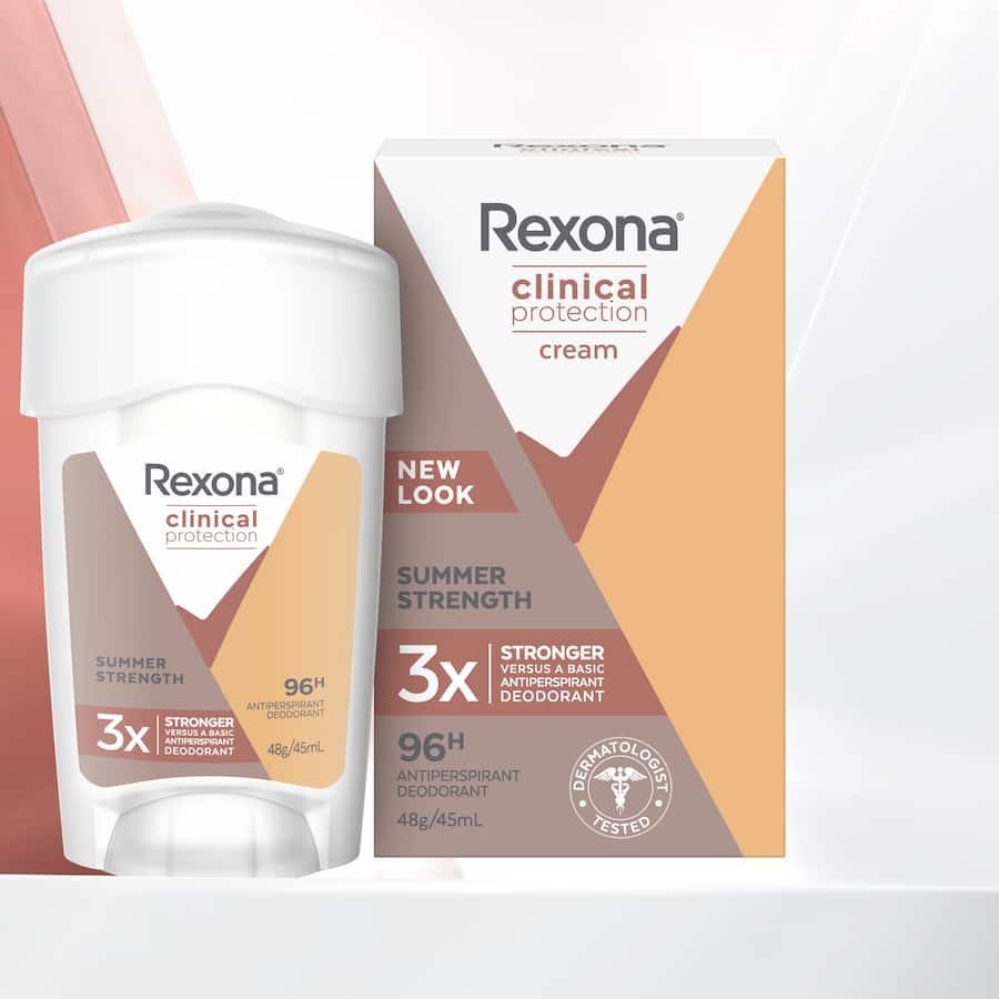 Rexona Women Clinical Protection Antiperspirant Summer Strength Bottle 45mL