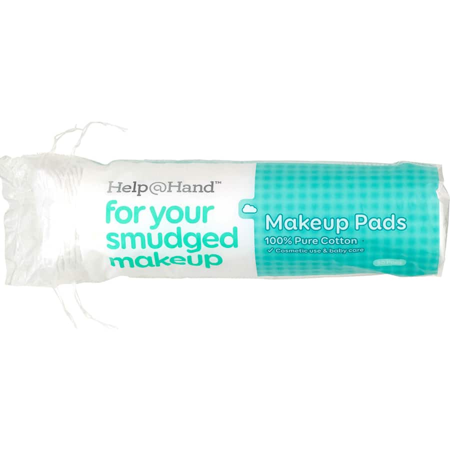 Soft and absorbent 100% pure cotton pads in an 80-pack, perfect for makeup application and skincare routines.
