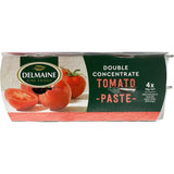 Delmaine Tomato Paste in convenient 70g tubs, offering concentrated flavor for sauces, soups, and pizza sauce.