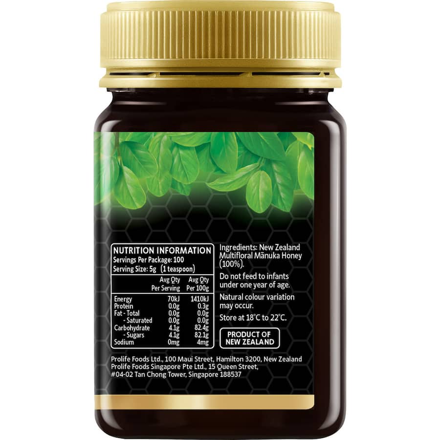 Mother Earth Manuka Honey Blend, a multifloral honey with MGO 30+, offers a rich, rounded flavor and health benefits from New Zealand.