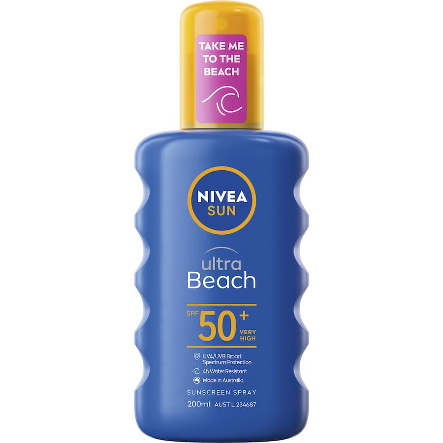 Nivea Sun Ultra Sunscreen Beach Spray Spf50+ 200mL