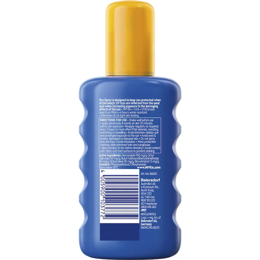 Nivea Sun Ultra Sunscreen Beach Spray Spf50+ 200mL