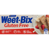 Sanitarium Weet-Bix Gluten Free cereal made from sorghum, wholesome, low-sugar, 96% whole grain for a nutritious breakfast.