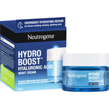 Neutrogena Hydro Boost Night Cream with Hyaluronic Acid provides intense hydration and improves skin elasticity for a radiant morning glow.