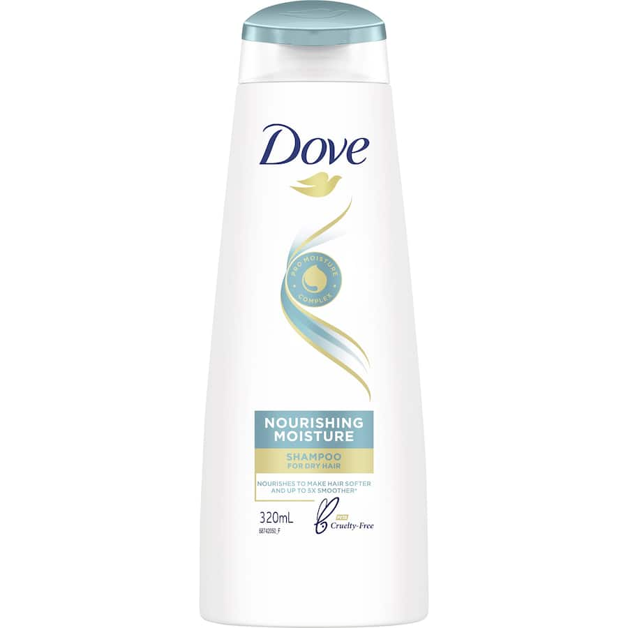 Moisturizing shampoo from Dove that nourishes hair for up to 5x smoother, shiny, and manageable locks daily.