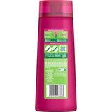 Garnier Fructis Full And Luscious Shampoo, infused with pomegranate, adds lasting thickness and vitality to all hair types.