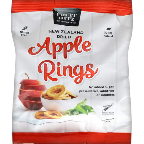 NZ Dried Apple Rings made from 100% New Zealand apples, offering a healthy, natural, and tasty snack option.